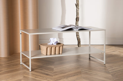 Staal sidebord - 102 × 43 cm - beige - billede 13