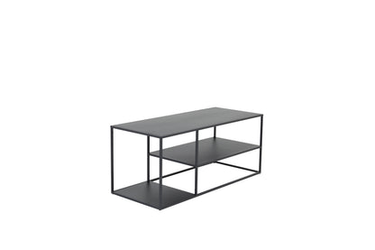 Staal sofabord - 120 × 50 cm - sort - billede 2