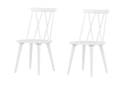 Mariette spisebordsstole - hvid - 2 stk. - billede 2
