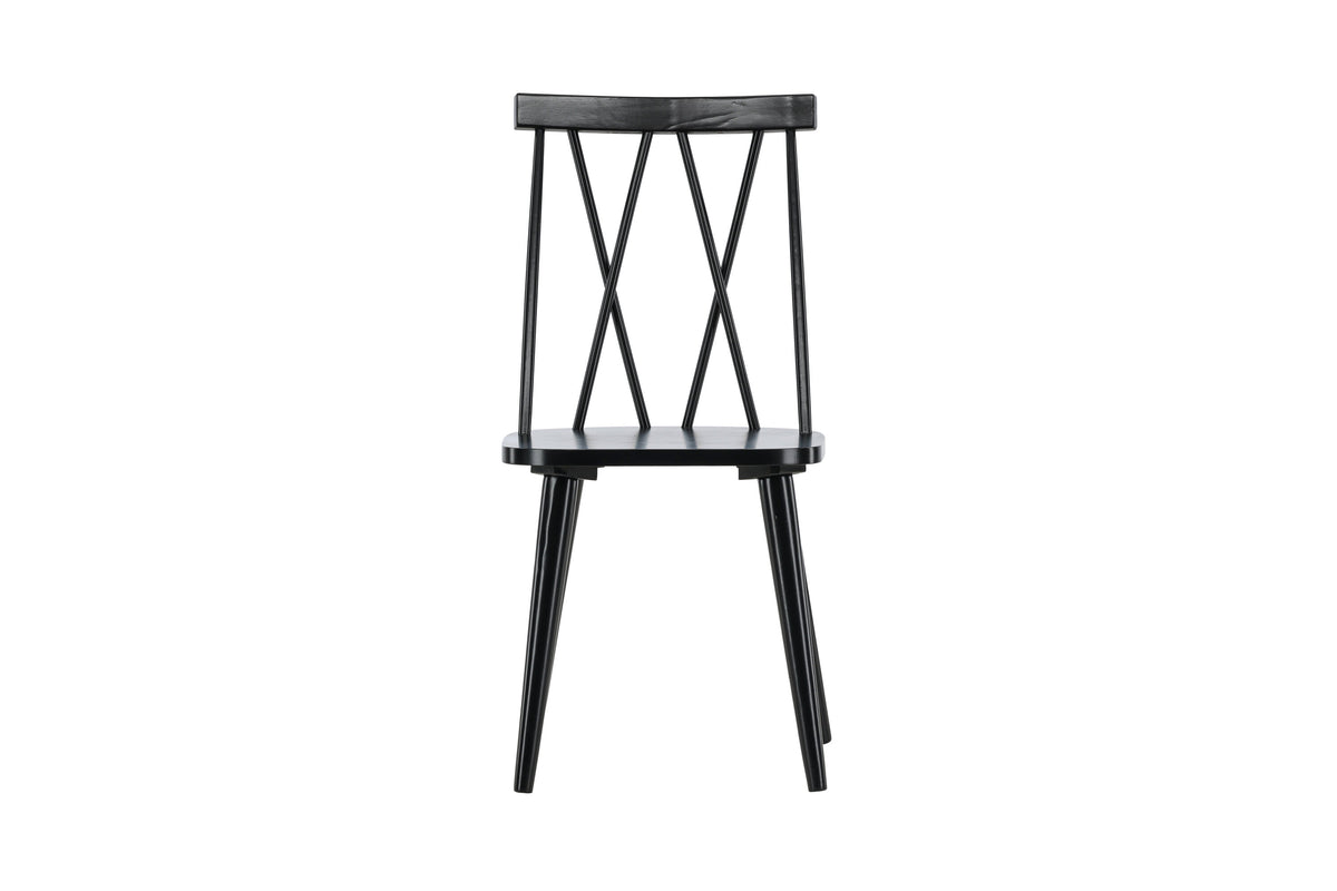 Mariette spisebordsstole - sort - 2 stk. - billede 1