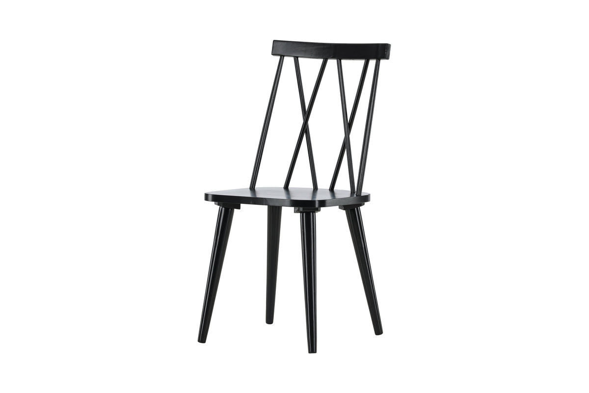 Mariette spisebordsstole - sort - 2 stk. - billede 3