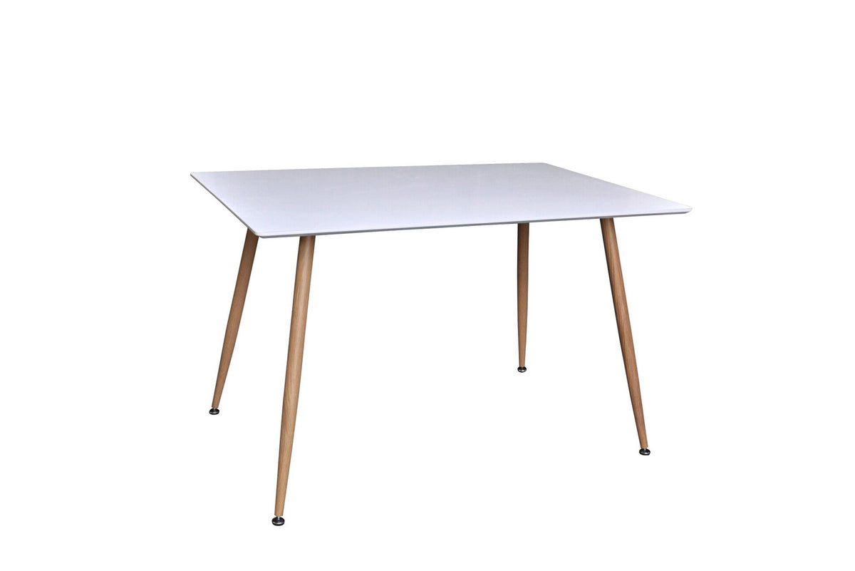 Polar spisebord - 120 × 75 cm - natur, hvid - billede 1