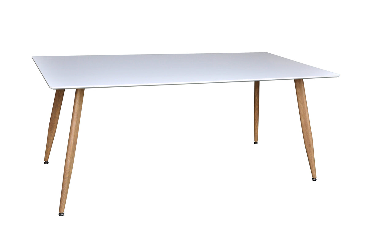 Polar spisebord - 180 × 90 cm - natur, hvid - billede 1