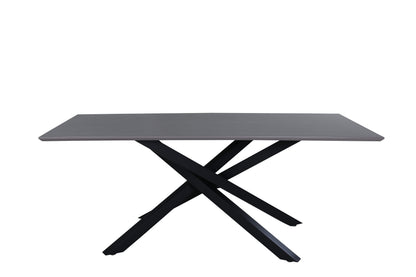Piazza spisebord - 180 × 90 cm - sort, mørkegrå, grå - billede 1
