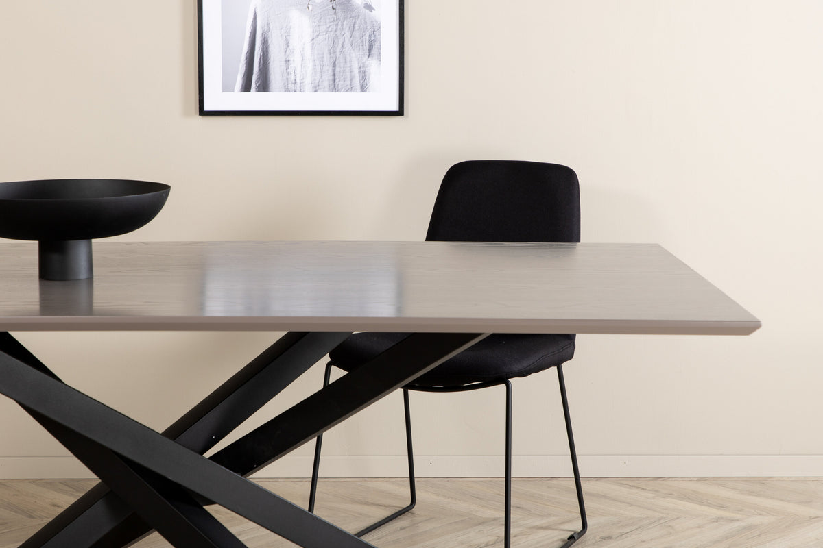 Piazza spisebord - 180 × 90 cm - sort, mørkegrå, grå - billede 9
