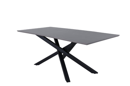 Piazza spisebord - 180 × 90 cm - sort, mørkegrå, grå - billede 2