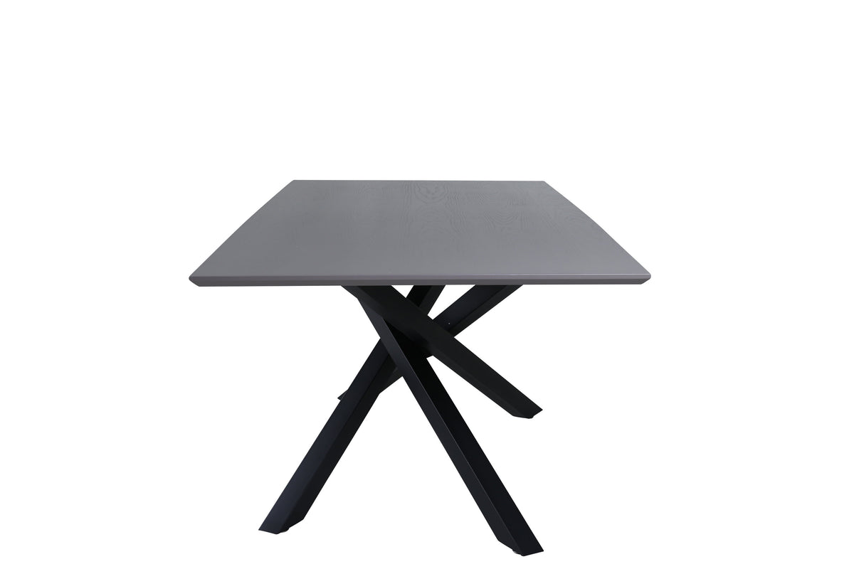 Piazza spisebord - 180 × 90 cm - sort, mørkegrå, grå - billede 3