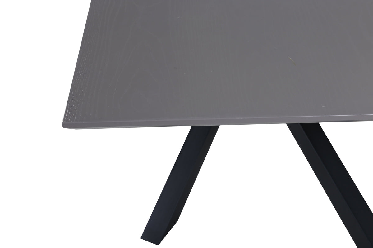 Piazza spisebord - 180 × 90 cm - sort, mørkegrå, grå - billede 4