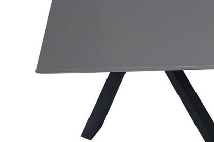 Piazza spisebord - 180 × 90 cm - sort, mørkegrå, grå - billede 4