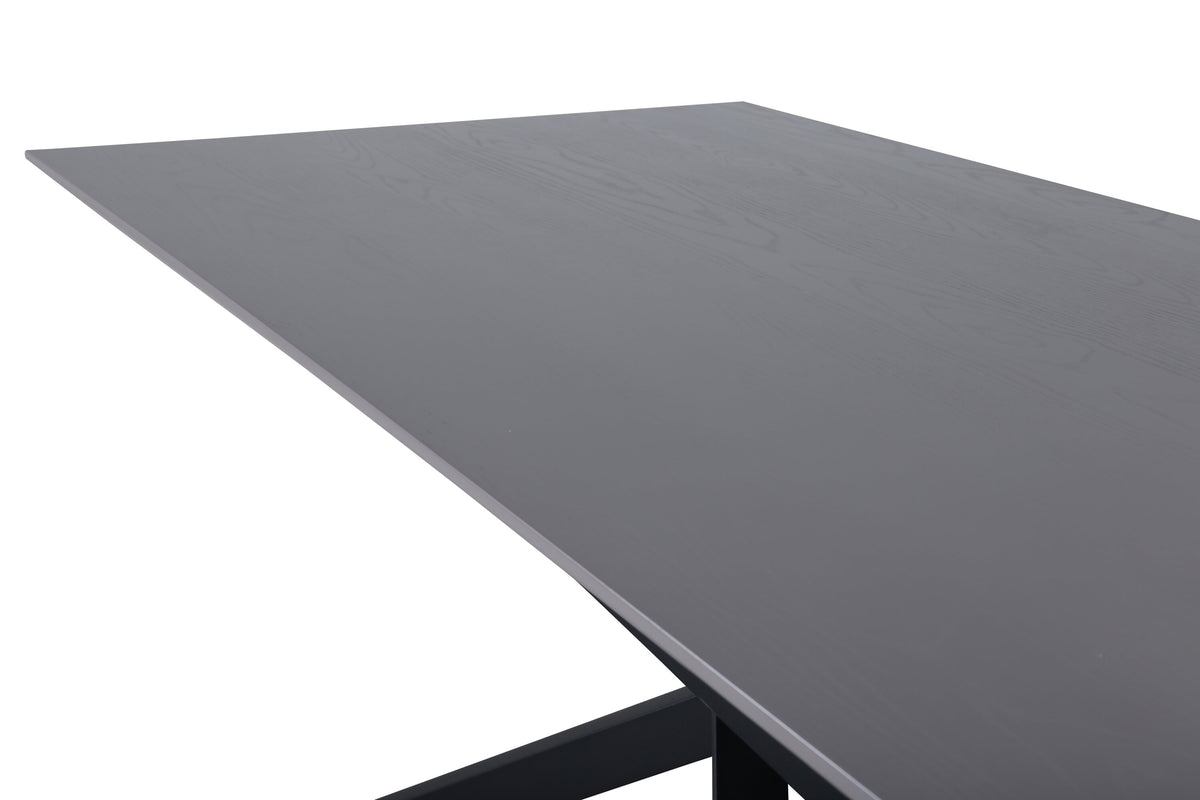 Piazza spisebord - 180 × 90 cm - sort, mørkegrå, grå - billede 5