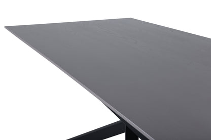 Piazza spisebord - 180 × 90 cm - sort, mørkegrå, grå - billede 5