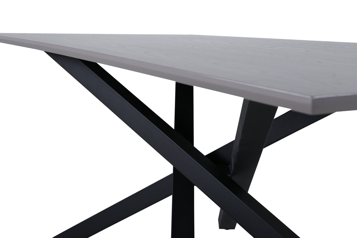 Piazza spisebord - 180 × 90 cm - sort, mørkegrå, grå - billede 6