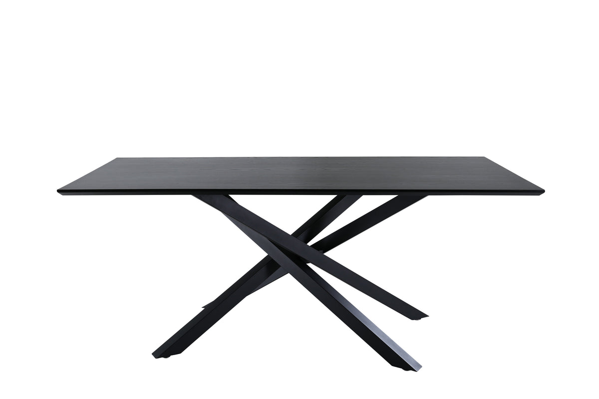 Piazza spisebord - 180 × 90 cm - sort - billede 1