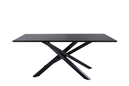 Piazza spisebord - 180 × 90 cm - sort - billede 1