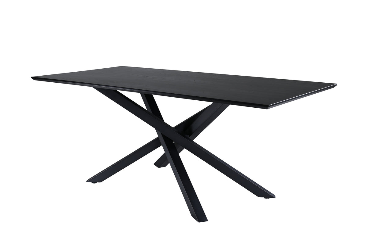 Piazza spisebord - 180 × 90 cm - sort - billede 2