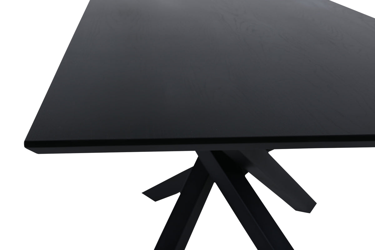 Piazza spisebord - 180 × 90 cm - sort - billede 4