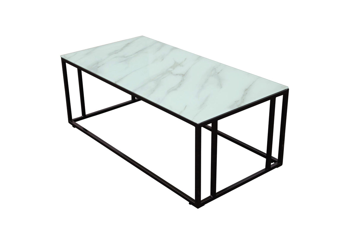 Rock 2.0 sofabord - 120 × 60 cm - sort, hvid - billede 1