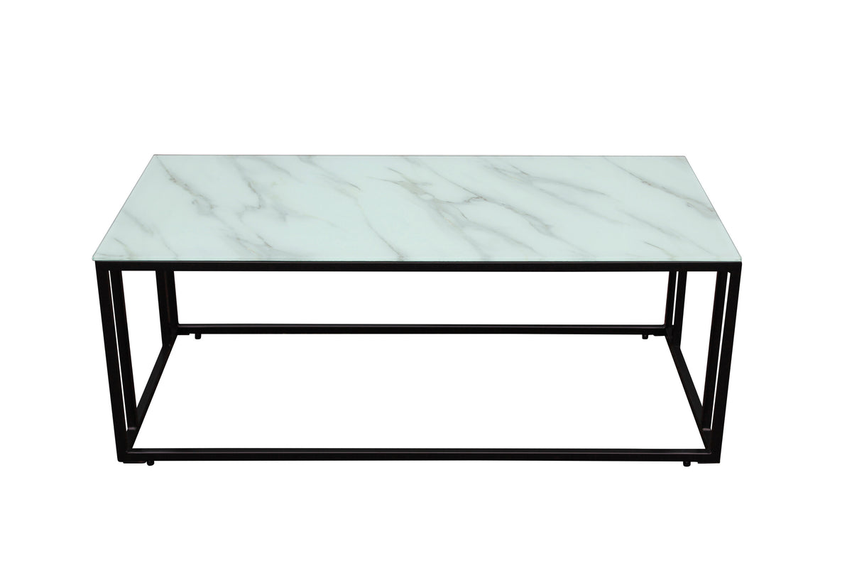Rock 2.0 sofabord - 120 × 60 cm - sort, hvid - billede 2