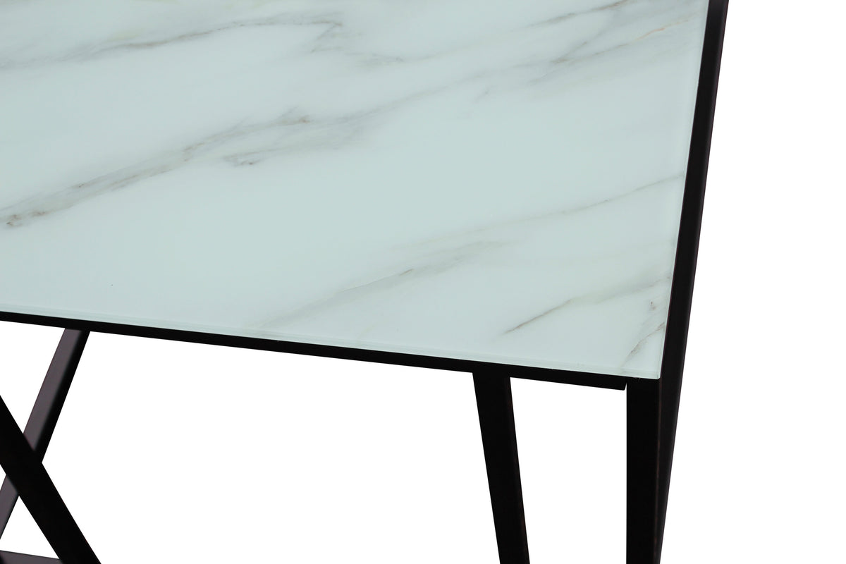 Rock 2.0 sofabord - 120 × 60 cm - sort, hvid - billede 3