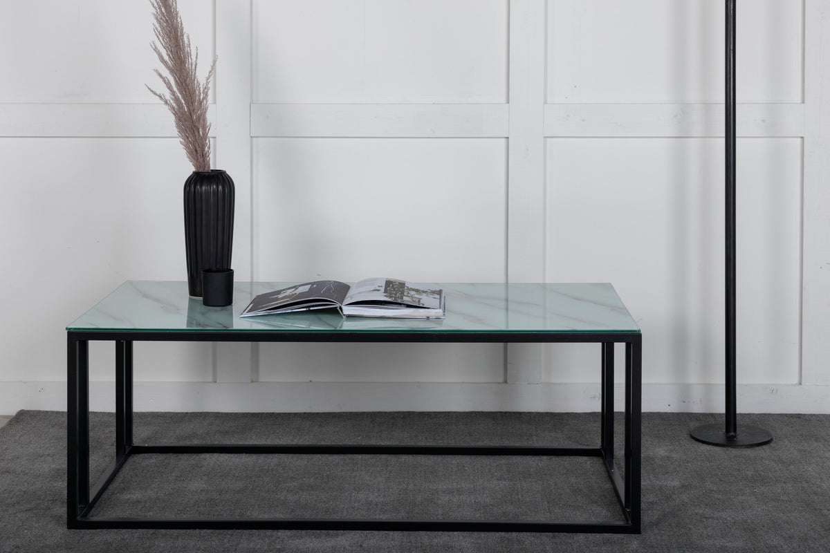Rock 2.0 sofabord - 120 × 60 cm - sort, hvid - billede 4