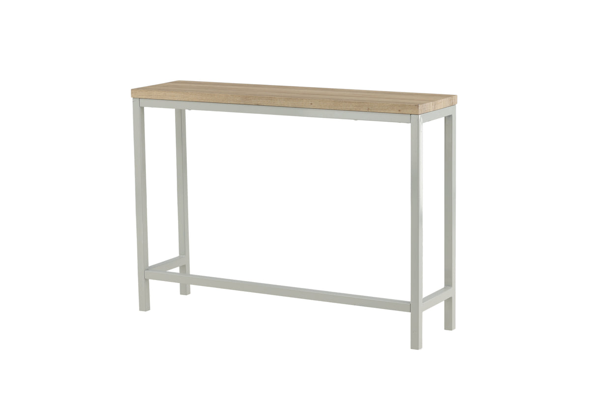 Rise sidebord - 110 × 30 cm - grå, natur - billede 8