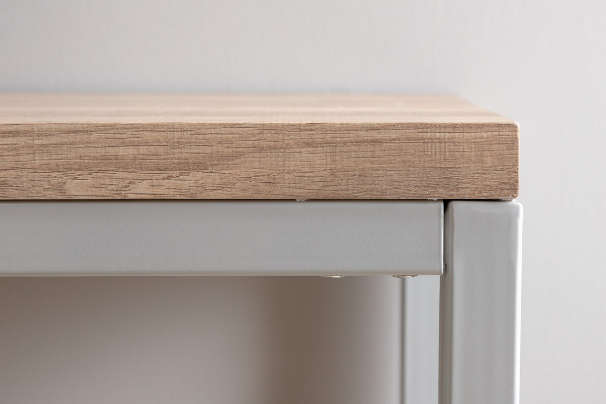 Rise sidebord - 110 × 30 cm - grå, natur - billede 17