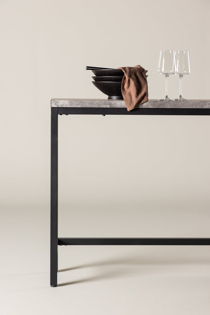 Rise sidebord - 110 × 30 cm - sort, grå - billede 32