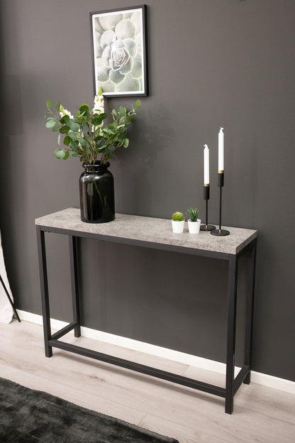 Rise sidebord - 110 × 30 cm - sort, grå - billede 35