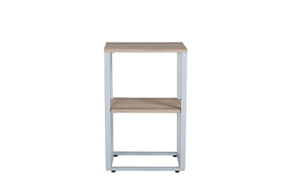 Rise sengebord - 45 × 30 cm - grå, natur - billede 1