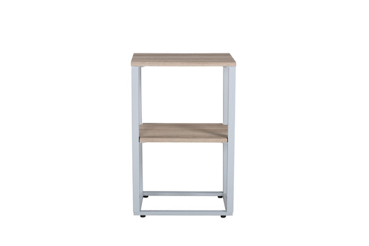 Rise sengebord - 45 × 30 cm - grå, natur - billede 1