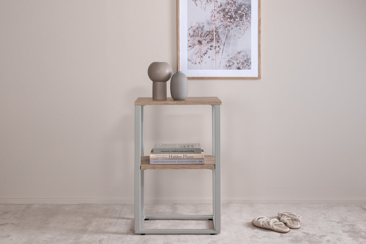Rise sengebord - 45 × 30 cm - grå, natur - billede 7