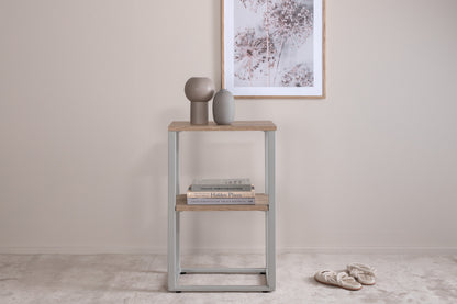 Rise sengebord - 45 × 30 cm - grå, natur - billede 7