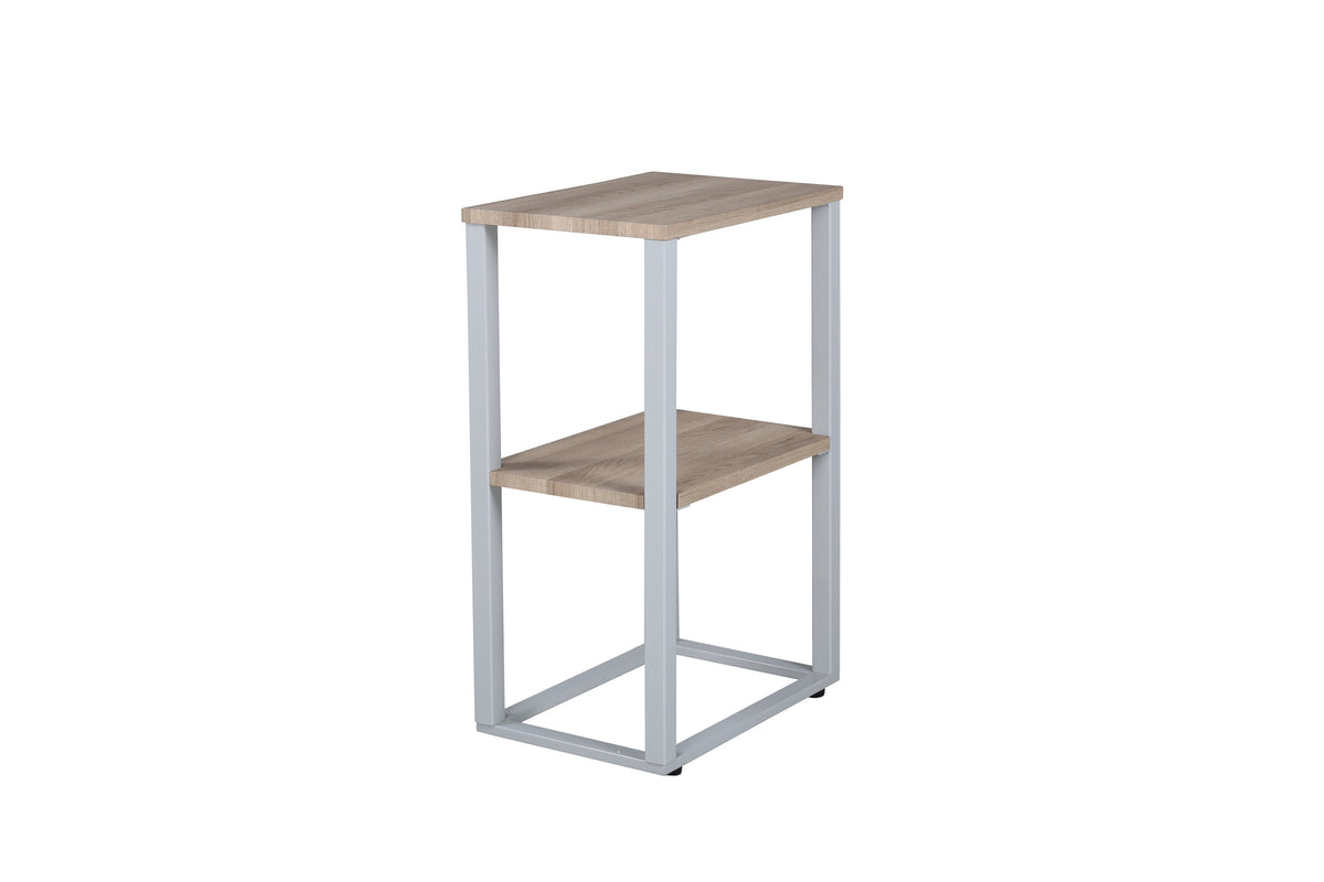 Rise sengebord - 45 × 30 cm - grå, natur - billede 2