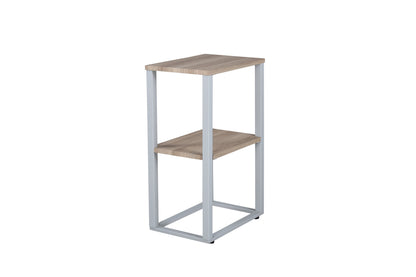 Rise sengebord - 45 × 30 cm - grå, natur - billede 2