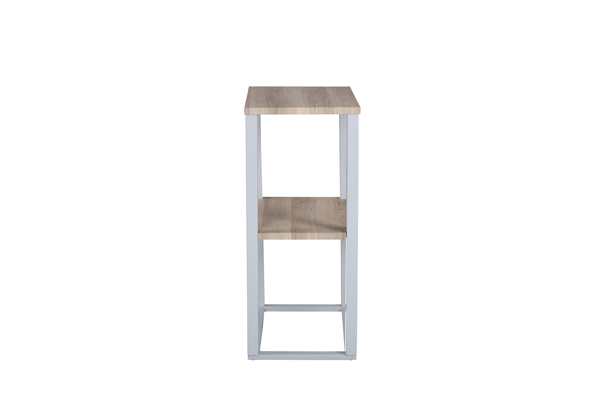 Rise sengebord - 45 × 30 cm - grå, natur - billede 3