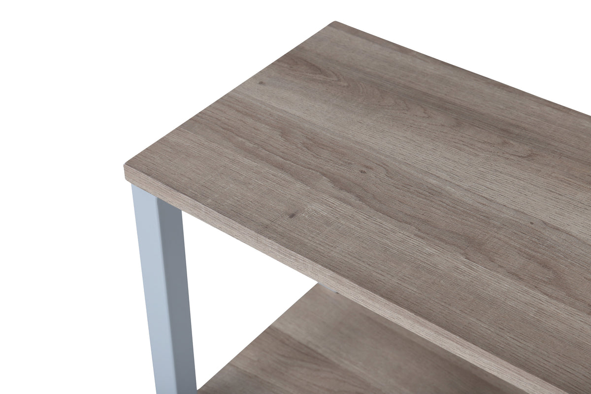 Rise sengebord - 45 × 30 cm - grå, natur - billede 4
