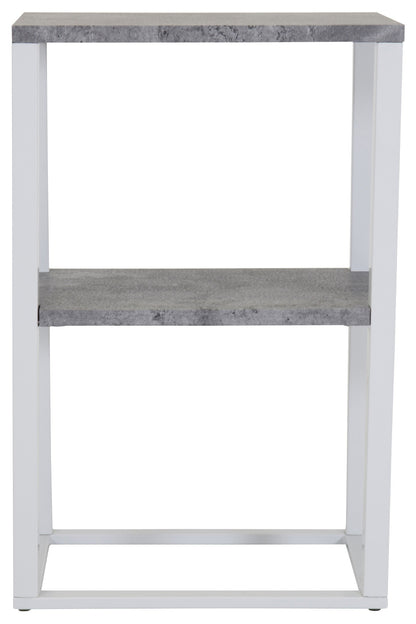 Rise sengebord - 45 × 30 cm - hvid, grå - billede 7