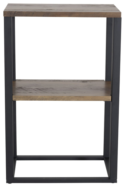 Rise sengebord - 45 × 30 cm - sort, natur - billede 5