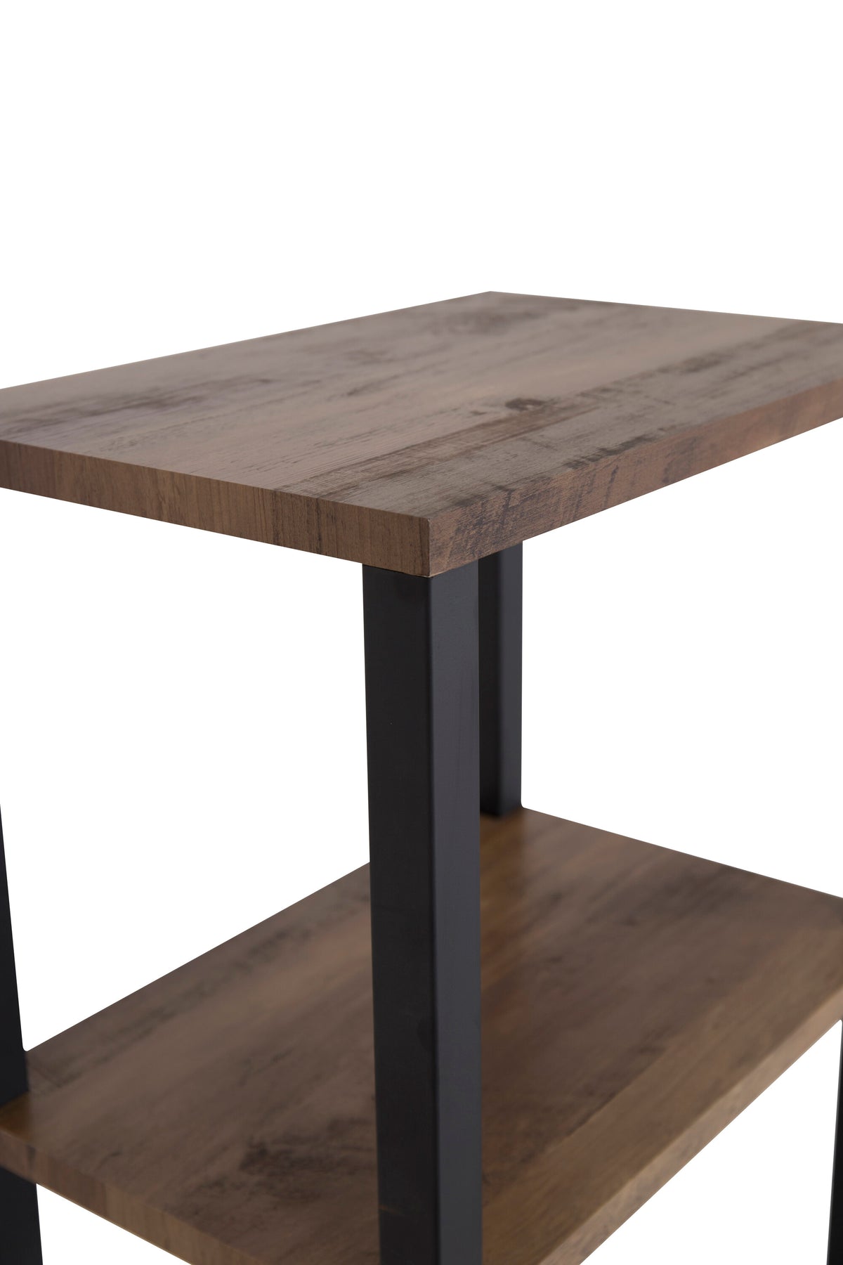 Rise sengebord - 45 × 30 cm - sort, natur - billede 6