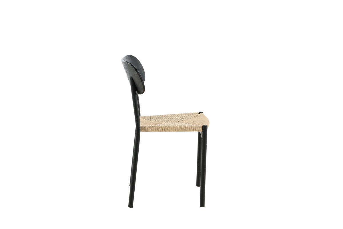 Polly spisebordsstole - sort, natur - 2 stk. - billede 11