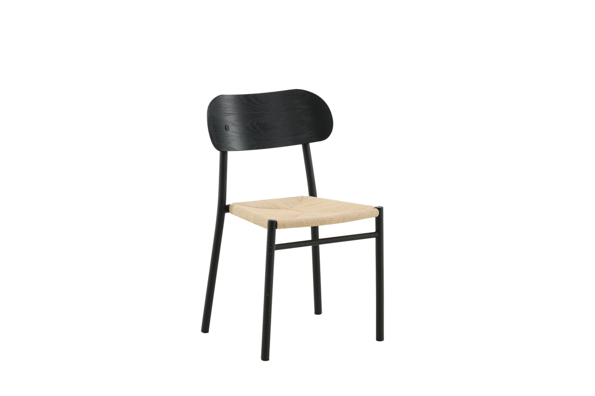 Polly spisebordsstole - sort, natur - 2 stk. - billede 13