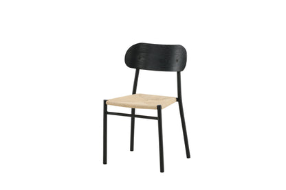 Polly spisebordsstole - sort, natur - 2 stk. - billede 3