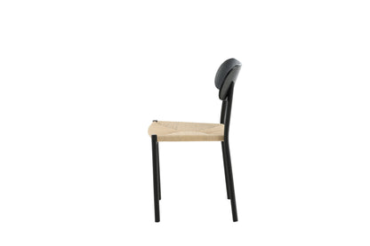 Polly spisebordsstole - sort, natur - 2 stk. - billede 5