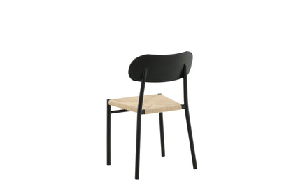Polly spisebordsstole - sort, natur - 2 stk. - billede 7
