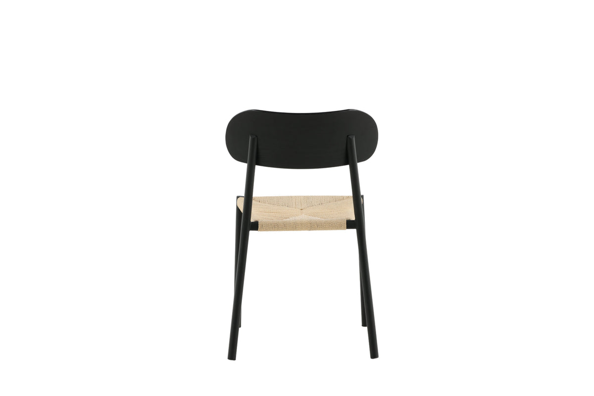 Polly spisebordsstole - sort, natur - 2 stk. - billede 8
