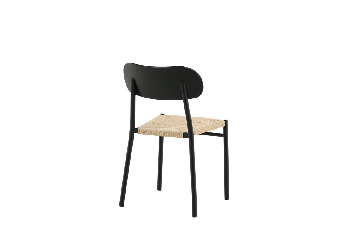 Polly spisebordsstole - sort, natur - 2 stk. - billede 9