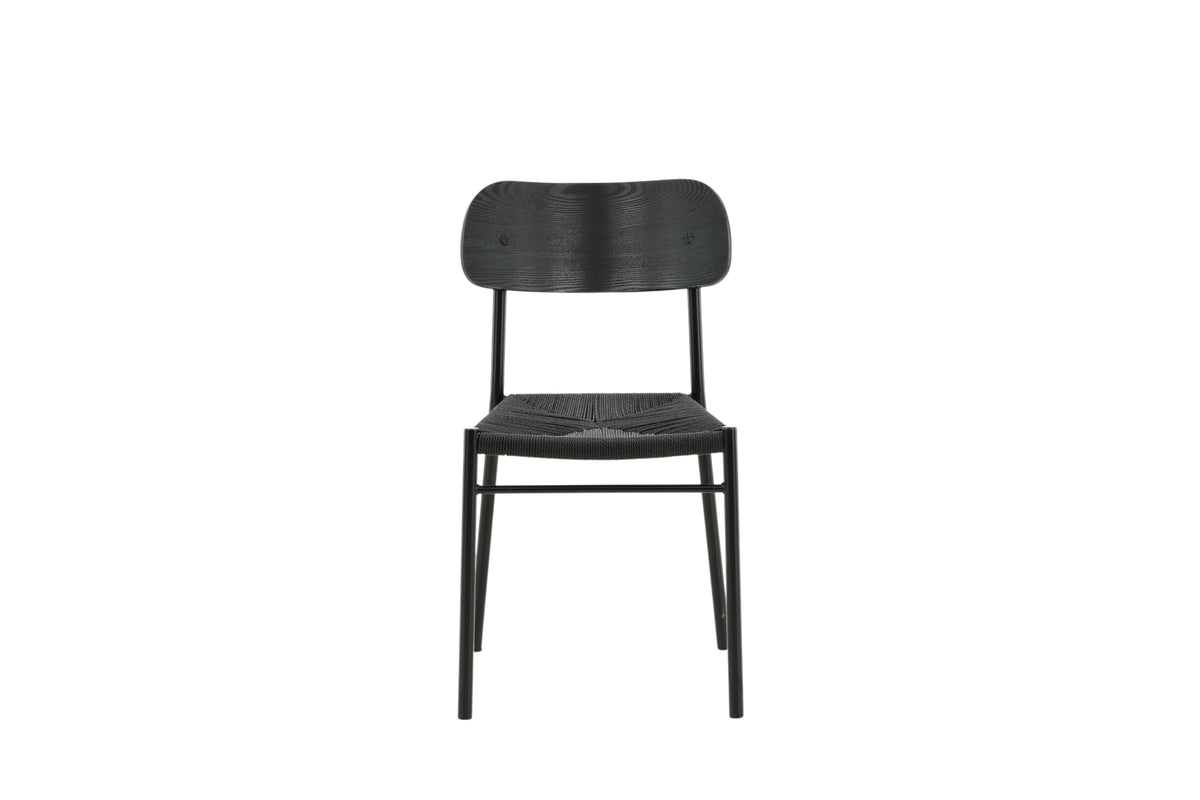 Polly Spisebordsstol 2-stk Sort