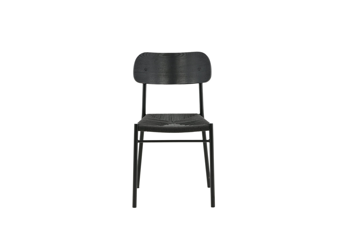 Polly spisebordsstole - sort - 2 stk. - billede 1