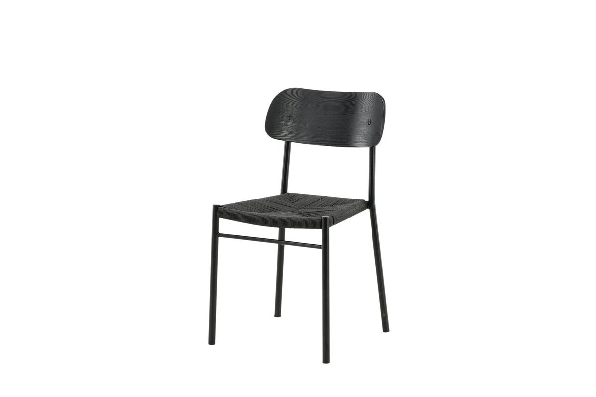 Polly Spisebordsstol 2-stk Sort