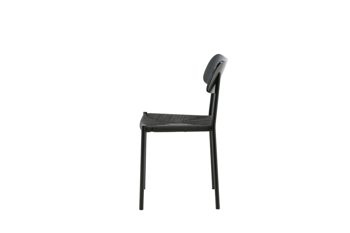 Polly Spisebordsstol 2-stk Sort